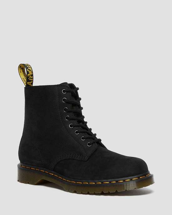 Botines Dr. Martens 1460 Pascal Nubuck Mujer Negros MX-84190
